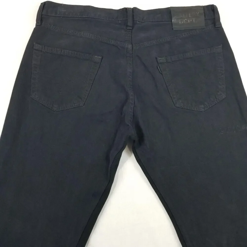 Gallery Dept LA Flare Jeans Mens 35x36 Black NWT Made in USA Raw Hem Art to Wear